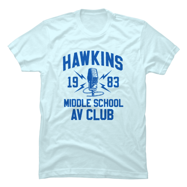 hawkins middle school av club shirt
